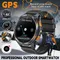LIGE Neue GPS-Tracking-Smartwatch BT-Anruf 466 * 466 AMLOED-Bildschirm Herzfrequenz 530 mAh Akku Outdoor-Kompass Taschenlampe Smartwatch