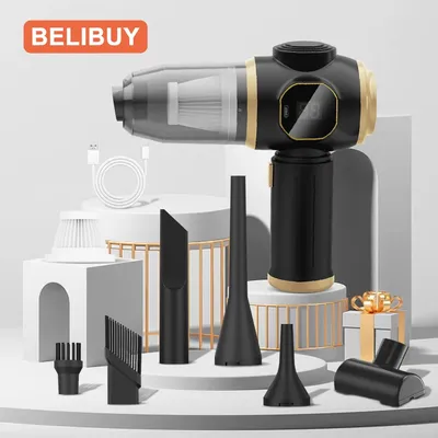 BELIBUY Staubsauger Tragbarer kleiner Staubsauger für multifunktionale Haushaltsgeräte-Reinigungsmaschine Teppichreiniger-Maschine Image