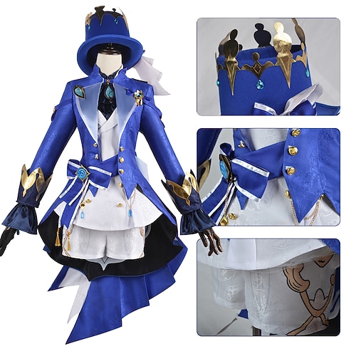 Elementar-Saga Schwerpunkte Anime Cosplay Kostüm Outfits Cosplay-Anzüge Videospielkostüme Halloween Karneval Party Comic-Konzert Kostüm Für Damen Erwachsene Image