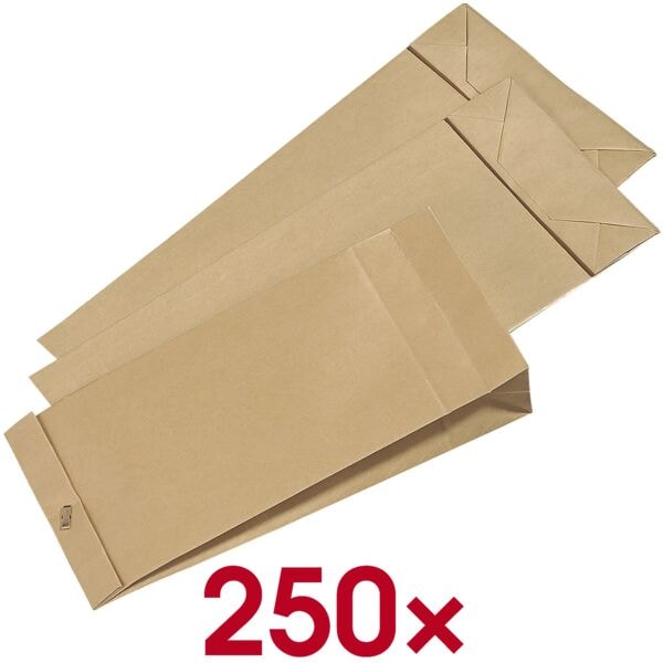 Mailmedia 250 Musterbeutel 225 x 100 mm 120 g/m² ohne Fenster braun, 22.5x10 cm Image