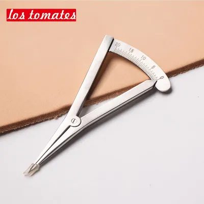 Leather Adjustable Scriber Wheel Compass With Scale Marking Tool Scriber Stitch Distance Groove