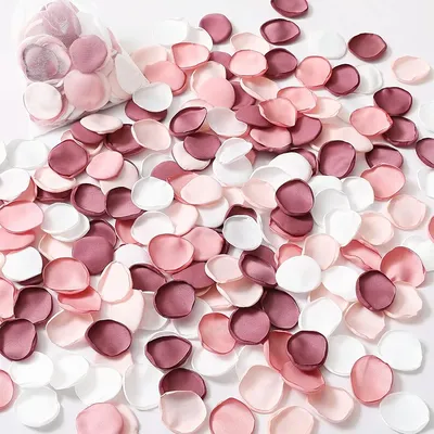 50/100/200/300Pcs 4cm Silk Artificial Flower Rose Petals for Home Room Wedding Dinner Table Bridal