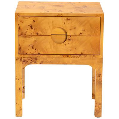 Baxton Studio Kayla Modern & Contemporary Wood 2-Drawer Nightstand