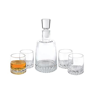 Badash Crystal Park Avenue European Park Avenue 5Pc Whiskey Set