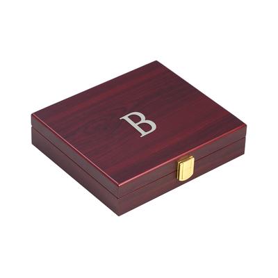 Bey-Berk Monogrammed Poker Set, (A-Z)