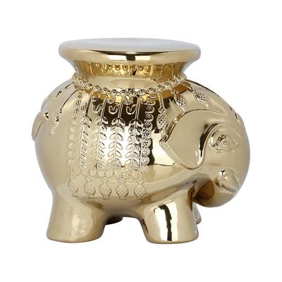 Safavieh Gold Glazed Ceramic Elephant Stool