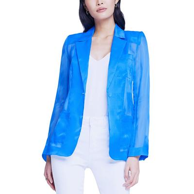 L'AGENCE Tamara Sheer Silk Blazer