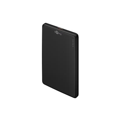 goobay Magnetische Wireless Powerbank mit 5.000mAh, haftet magnetisch an der Handyrückseite, ultraleichte Mini-Powerbank Image