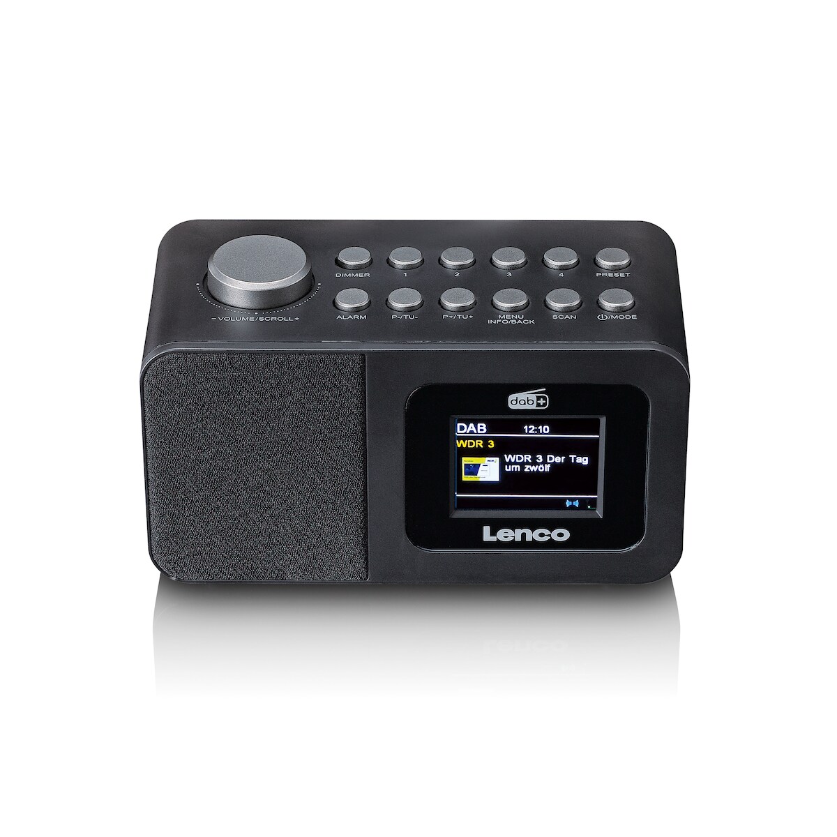 Lenco CR-625BK - DAB+/FM Radiowecker mit Farbdisplay, Sleeptimer und Doppelalarmfunktion - Schwarz Image