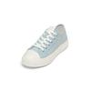 Sneaker MARC O'POLO "im klassischen Vulka-Look", Damen, Gr. 40, blau (light denim), Obermaterial: 100% Baumwolle, unifarben, Schuhe
