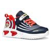 Sneaker GEOX "J ASSISTER BOY Blinkschuh", Kinder, Gr. 29, blau (navy, rot), Synthetik, Textil, sportlich, Schuhe, Sneaker, Klettschuh, Retro Sneaker mit Super Mario Motiv