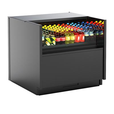 Structural Concepts C43R-CH 47 5/8" Oasis Vertical Open Air Cooler w/ 1 Level, 110-120v, Black