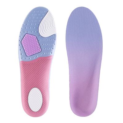 TEMU 1 Pair Of Women' Ultra Soft Sports Insoles With Adaptive Elasticity, , Shock Absorption, And Breathable Design, Suitable For Sports Shoes And Casual Shoes