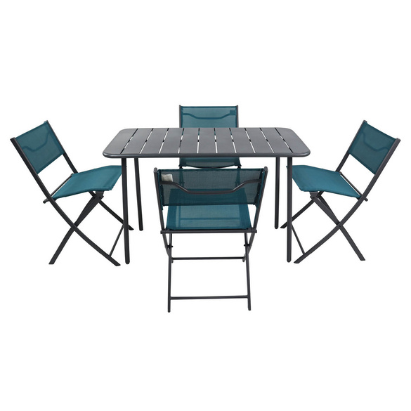 VCM 5-tlg. Gartenset ""Sumila"" 110 x 55 Türkis