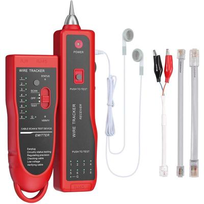 Aougo - Wire Tracker RJ11 RJ45 Finder Ethernet lan Multifunktions-Toner Tracer Image
