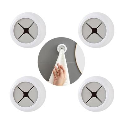Lntyq - 4er Set Handtuchhalter Handtuchclips Selbstklebende Geschirrtuchclips Ohne Bohren Image