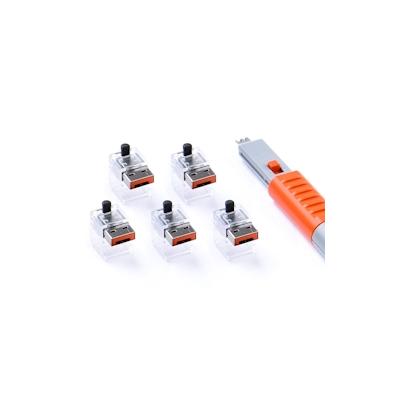 [SmartKeeper ESSENTIAL] 5 x LAN Kabel Schlösser mit 1 x BASIC Typ Schlüssel / Orange Image