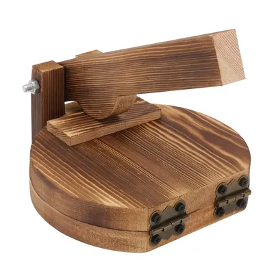 1pc Wooden Dough Presser Dumpling Wrapper Mold Manual Baking Pastry Tool Roti Maker Tortilla Press Machine Kitchen Gadgets Food