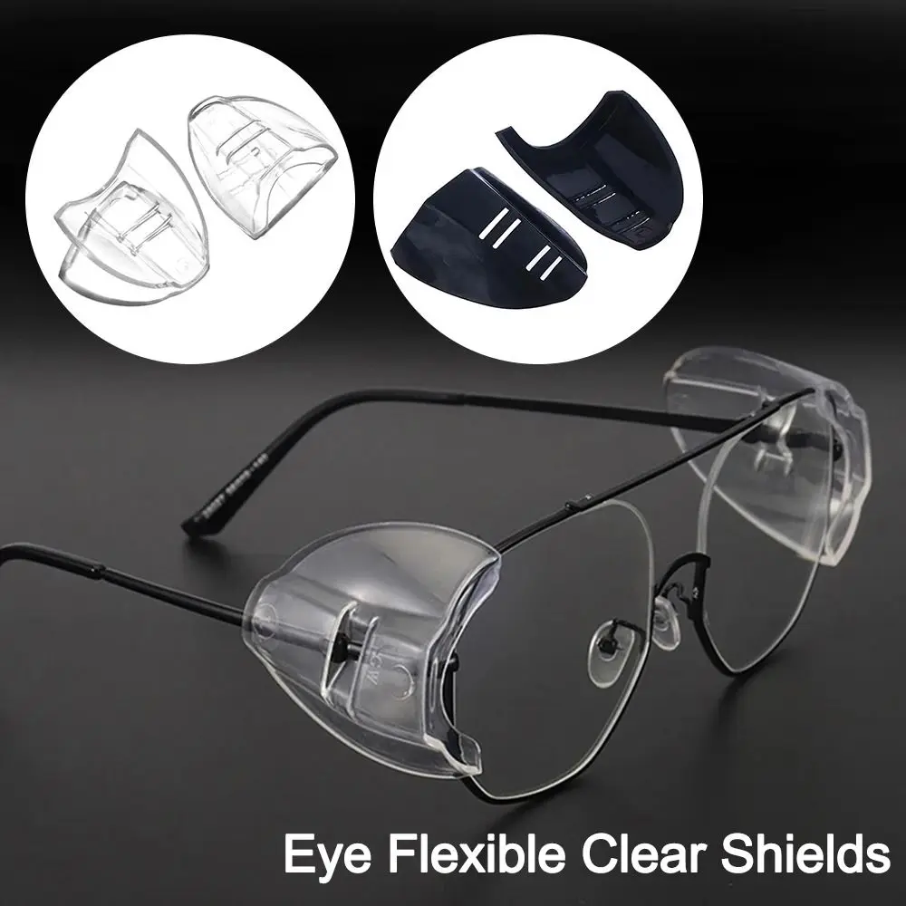 Mode Auge flexible klare Abschirmungen Seite Schutzbrille Brille 95% Schutz Universal Anti Fog für Frauen Männer Image