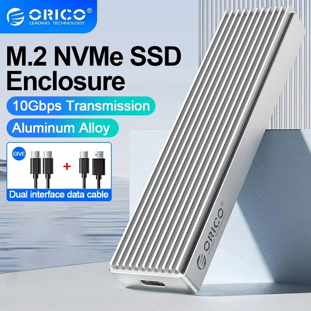ORICO M.2 NVMe SSD-Gehäuse 10 Gbit/s SSD-Box für M.2 Externe Festplatte Werkzeug Kostenloses USB3.1 GEN2 Typ-C M.2 SSD-Gehäuse für PC-Gehäuse Image