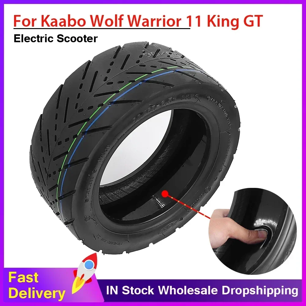 90/65-6,5 selbstheilender schlauchloser Reifen mit Kleber für Kaabo Wolf Warrior 11 King GT Elektroroller 11 Zoll Vakuumreifen Radreifen Image