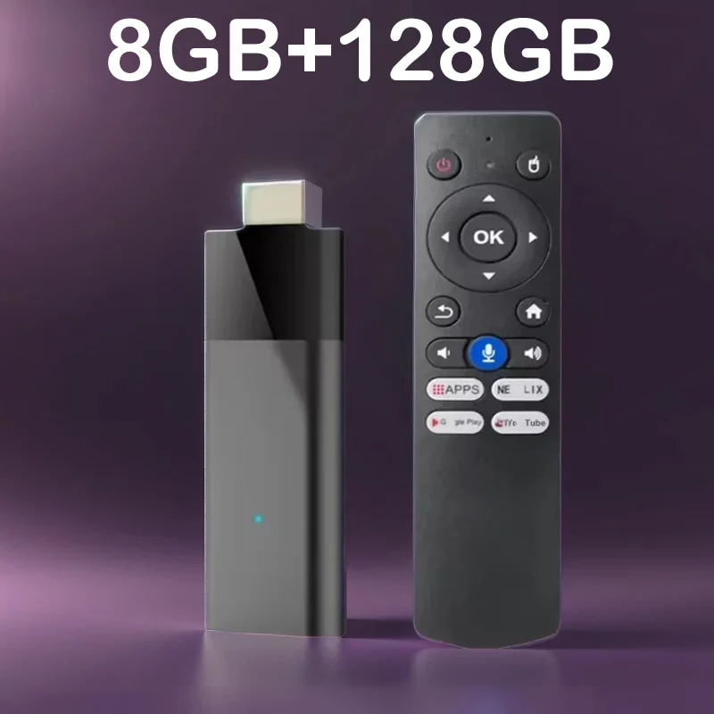 Q12 Mini TV Stick Android 16 ATV Ram 4 GB 8 GB Rom 64 GB 128 GB Quad Core Allwinner H313 2,4 G & 5 G Wifi Global Streaming Smart TV Box Image