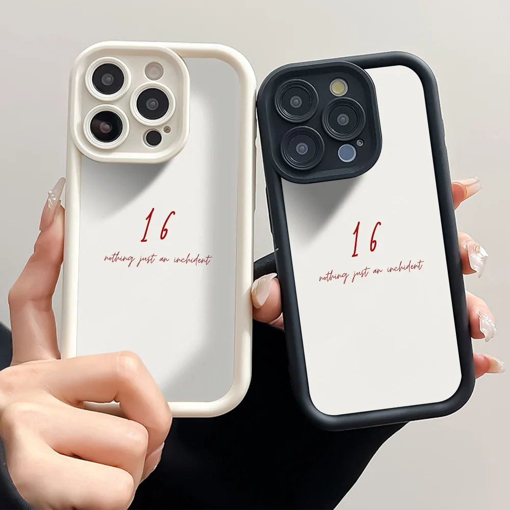 Charles Leclerc minimalistische Handyhülle für iPhone 16 15 14 13 Pro Max 11 12 Plus, schwarze Silikonhülle Image