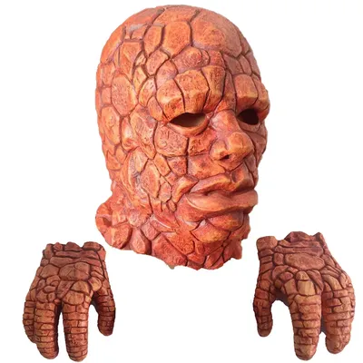 Fantastische Vier-Sache Superhelden-Maske Cosplay Stein Monster Masken Handschuhe Halloween Karneval