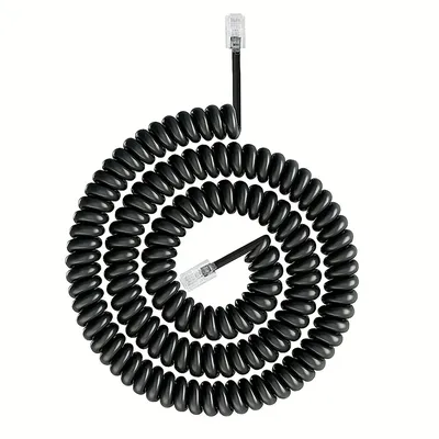 Telephone Handset Curly Land Line Cord - Easy to Use + Excellent Sound Quality – Phone Cords for