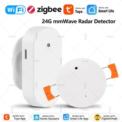 Tuya WiFi/ZigBee Smart Human Presence Detector Smart Human Body PIR Sensor 24G Radar Detector Motion