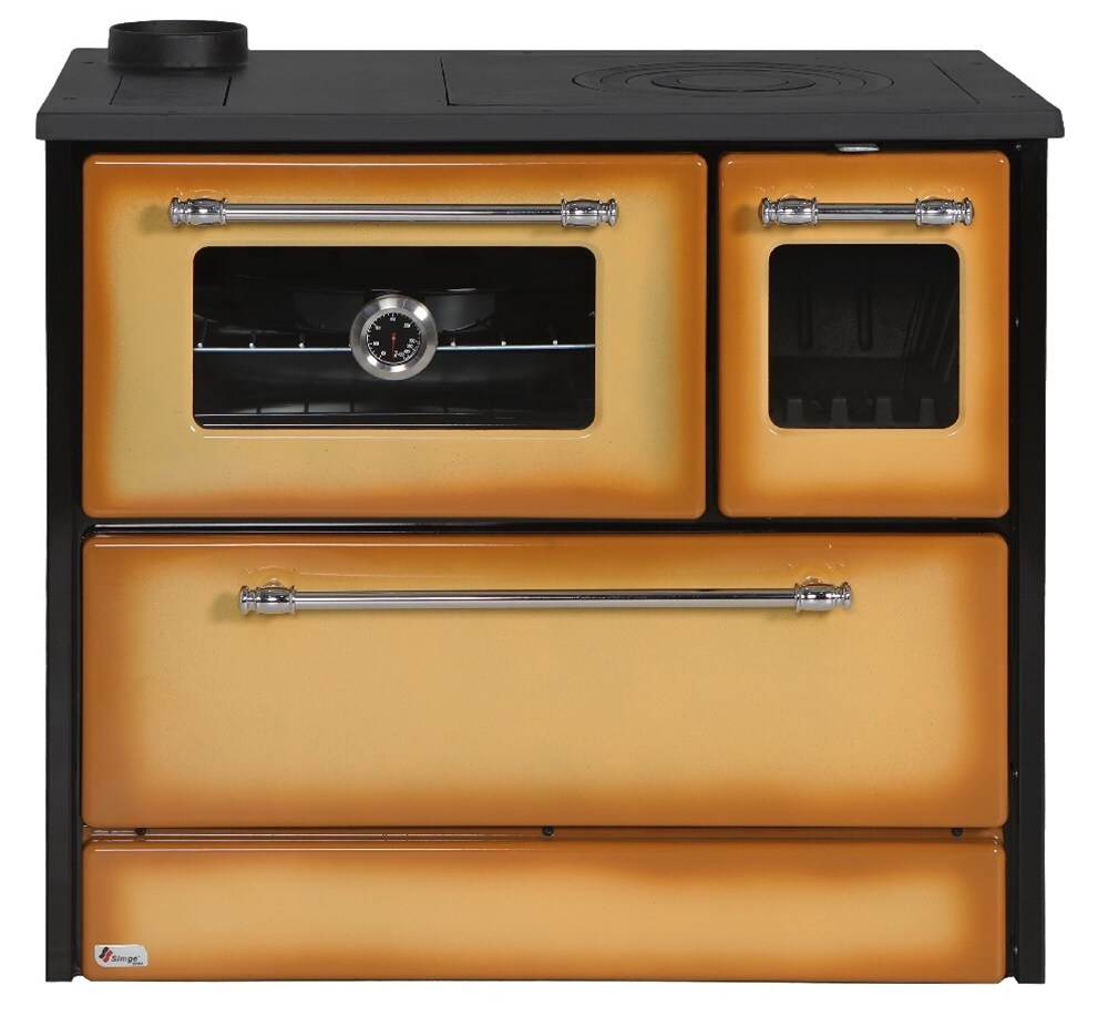 EEK A Küchenofen Holzherd 701-G Omega Cappuccino, linke Version - 9,18 kW Image