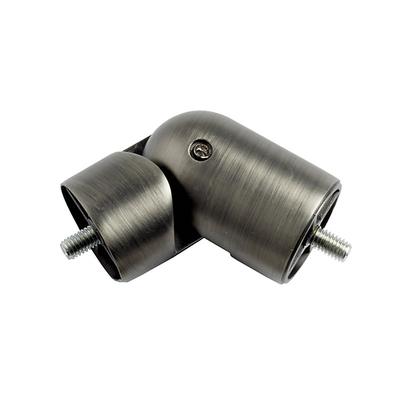 Drapery Rod Corner Connector - Pewter - Pewter, 0.75