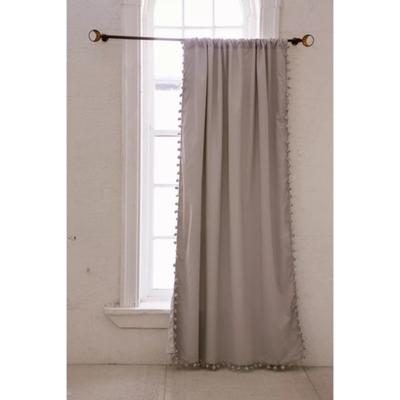 Urban Outfitters Accents | Urban Outfitters Uo Home Blackout Pompom Curtain | Color: Gray | Size: 52x81"
