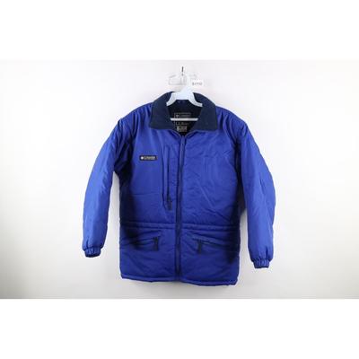 Columbia Jackets & Coats | Vintage Columbia X Ll Bean Womens Small Distressed Spell Out Puffer Jacket Blue | Color: Blue | Size: S