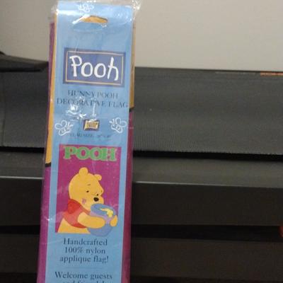 Disney Accents | Winnie The Pooh Flag 1998 Size 28' X 40' | Color: Purple/Red | Size: 28'x40'