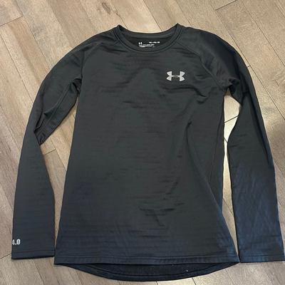 Under Armour Shirts & Tops | Under Armour Black Long Sleeve Thermal 4.0 Cold Gear Shirt | Color: Black | Size: Xlb