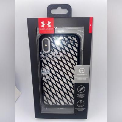 Under Armour Cell Phones & Accessories | Under Armour Ua Protect Inner Strength Case For Iphone X Black And Clear | Color: Black/White | Size: Os