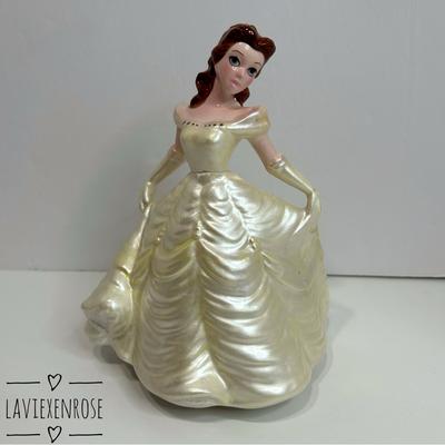 Disney Accents | Vintage Disney’s Beauty And The Beast Belle Ceramic Figure | Color: Yellow | Size: Os