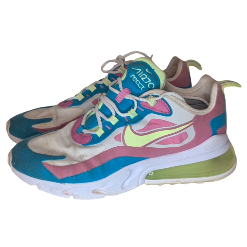 Nike Shoes | Woman's Nike Air Max 270 React Pastels Size 8 Woman's Nike Sneakers | Color: Pink/White | Size: 8