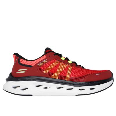 Skechers Men's Slip-ins: Max Cushioning Glide-Step - Aberdeen Hands Free Slip-ins Sneaker | Size 8.5 | Red/Black | Synthetic/Textile | Vegan | Machine Washable
