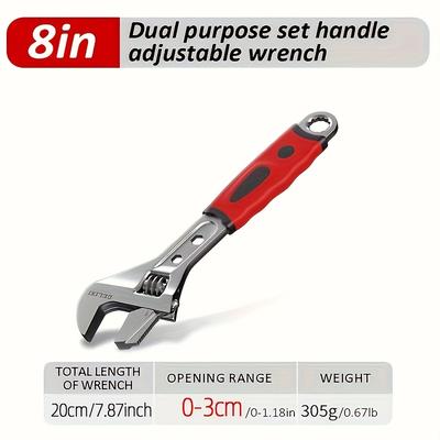 TEMU Electric Universal Adjustable Wrench, Metal Multifunctional Large Opening Spanner, Auto Repair Adjustable Hand Tool For Home Plumbing Image