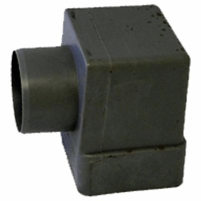 Marathon Drain Elbow Square 4 Inch Square x 3 Inch Round
