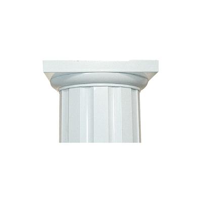 Superior Aluminum Round Cap/Base 12 Inch - Standard - White - Both - Yes