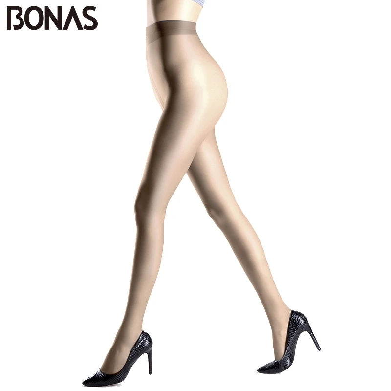 BONAS 3 teile/los 15D Schwarz Strumpfhosen Frauen T Gabelung Sexy Nylon Feste Haut Art Und Weise Dünnen Strumpfhosen Sommer Spandex Lolita Schwarz strumpfhosen