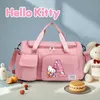 Sanrio Reisetasche Hello Kitty Letter Print Y2K Handgepäck Große Kapazität Weekender Übernachtungshandtaschen Schuh Sport Fitness Geschenke