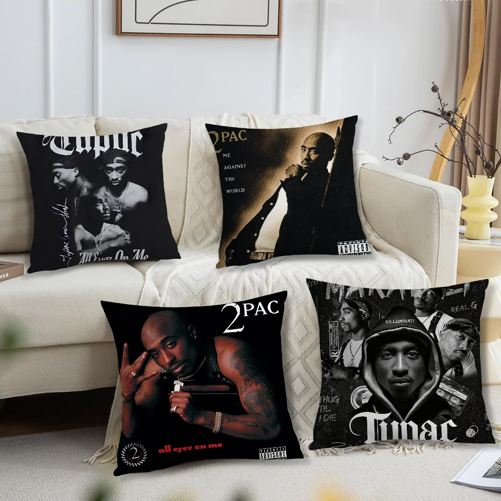 2Pac T-Tupac S-Shakur All Eyez on Me Kissenbezug Wohnzimmer Sofa Kissenbezug geeignet für Zuhause Schlafzimmer Raumdekoration Image