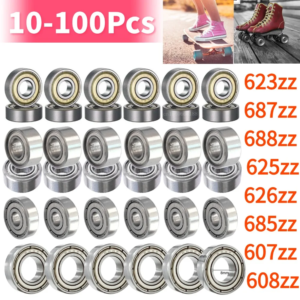 10 teile/los Kugellager 625zz 5x16x5mm Kohlenstoffs tahl lager 626zz 623zz 607zz 688zz 685zz 687zz 608zz für Roller-Skateboard Image