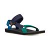 Sandale TEVA "ORIGINAL UNIVERSAL MEN", Gr. 43, blau (navy multi), Textil, sportlich, Schuhe, leicht und schnell trocknend