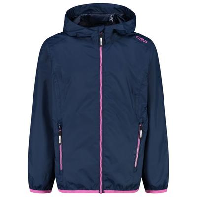 CMP - Girl's Packable Jacket Rain Fix Hood - Regenjacke Gr 116 blau