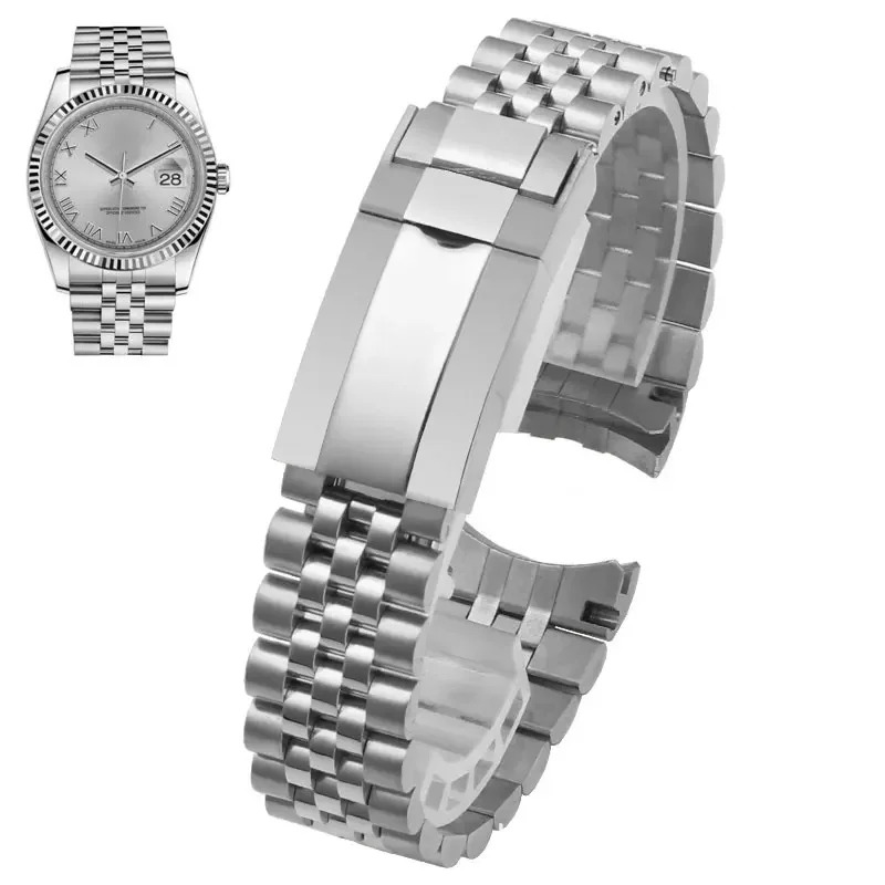 Luxus 5-link Uhr Band Für Rolex Sub GMT Yacht Daytona Uhr Armband Armband Mod Teile Ersatz Jubilee Zubehör 20mm Image